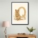 Q For Quokka Letter Wall Art