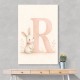 R For Rabbit Art Print