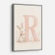 R For Rabbit Art Print