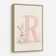 R For Rabbit Art Print