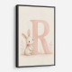 R For Rabbit Art Print