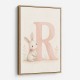 R For Rabbit Art Print