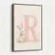 R For Rabbit Art Print