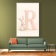 R For Rabbit Art Print