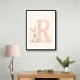 R For Rabbit Art Print