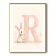 R For Rabbit Art Print