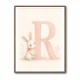 R For Rabbit Art Print