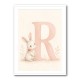 R For Rabbit Art Print