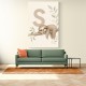 S For Sloth Kids Art Print