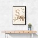 S For Sloth Kids Art Print