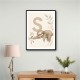S For Sloth Kids Art Print
