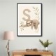 S For Sloth Kids Art Print