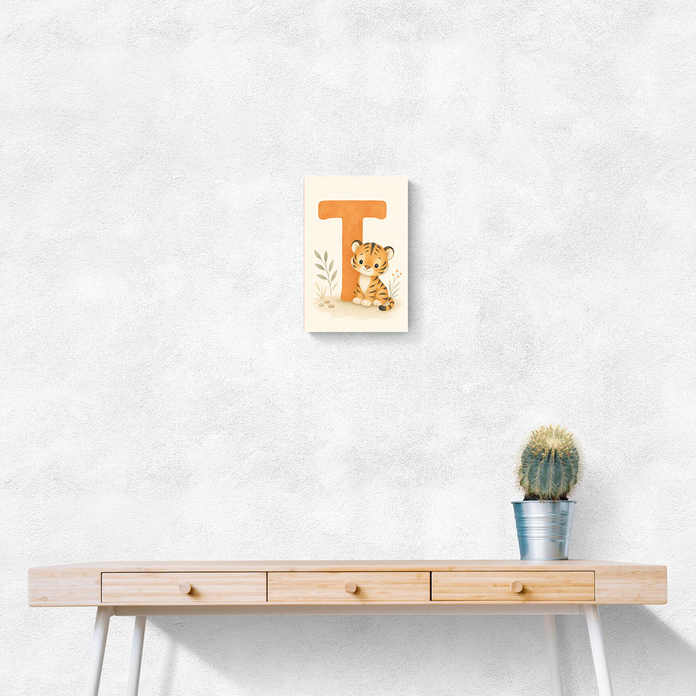 T For Tiger Nursery Wall Art