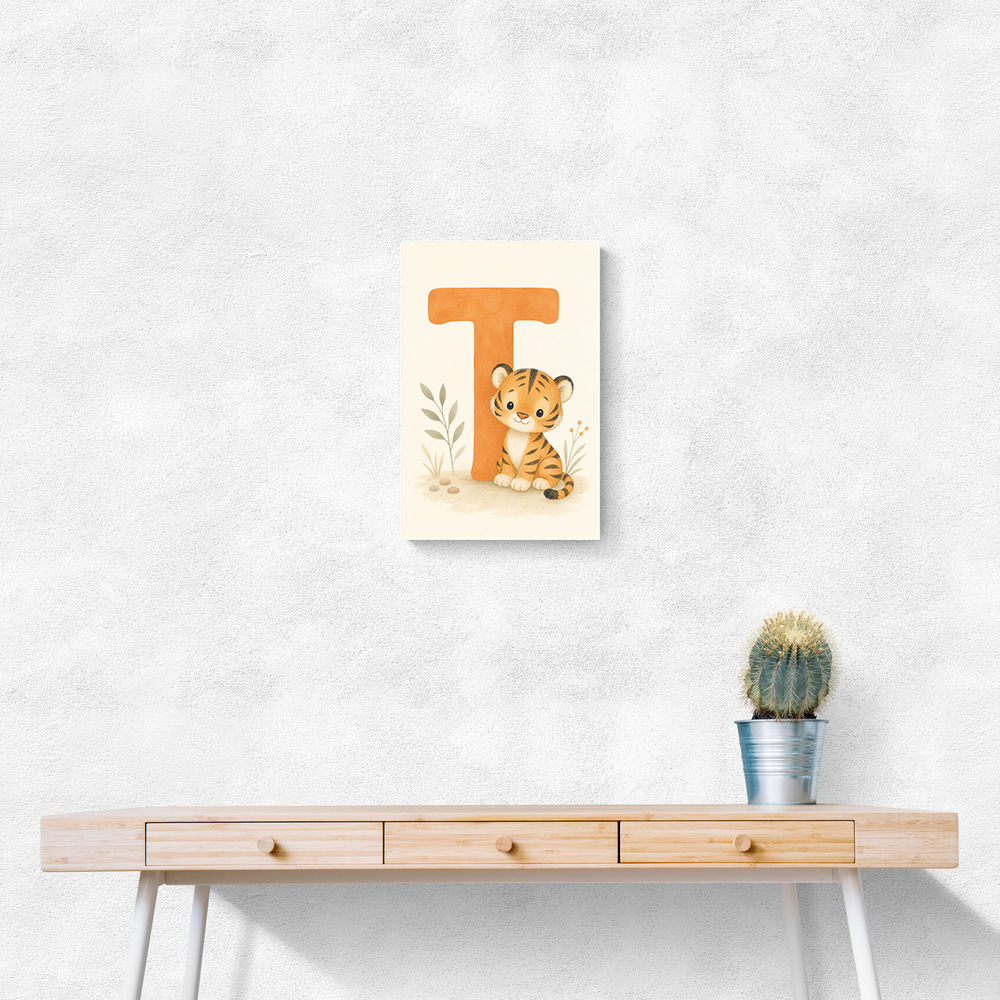 T For Tiger Nursery Wall Art