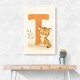 T For Tiger Nursery Wall Art