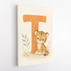 T For Tiger Nursery Wall Art