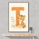 T For Tiger Nursery Wall Art