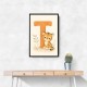 T For Tiger Nursery Wall Art
