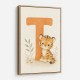 T For Tiger Nursery Wall Art