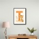 T For Tiger Nursery Wall Art