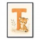 T For Tiger Nursery Wall Art