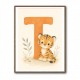 T For Tiger Nursery Wall Art