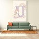 U For Unicorn Kids Nursery Wall Art