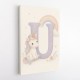U For Unicorn Kids Nursery Wall Art