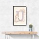 U For Unicorn Kids Nursery Wall Art