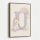 U For Unicorn Kids Nursery Wall Art
