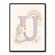 U For Unicorn Kids Nursery Wall Art