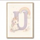 U For Unicorn Kids Nursery Wall Art