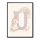 U For Unicorn Kids Nursery Wall Art