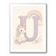 U For Unicorn Kids Nursery Wall Art