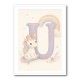 U For Unicorn Kids Nursery Wall Art