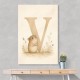 V For Vole Childrens Art Print