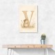 V For Vole Childrens Art Print