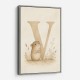 V For Vole Childrens Art Print