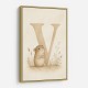 V For Vole Childrens Art Print