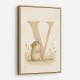 V For Vole Childrens Art Print