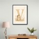 V For Vole Childrens Art Print