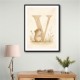 V For Vole Childrens Art Print