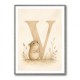 V For Vole Childrens Art Print