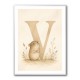 V For Vole Childrens Art Print