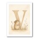 V For Vole Childrens Art Print