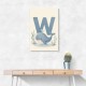 W For Whale Nursery Art Print