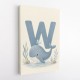 W For Whale Nursery Art Print