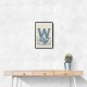 W For Whale Nursery Art Print