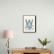 W For Whale Nursery Art Print