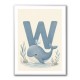 W For Whale Nursery Art Print